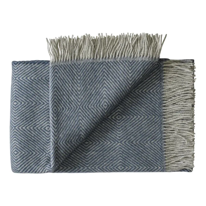 Livø Plaid, seaweed fra Silkeborg Uldspinderi