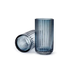 Lyngbyvasen blå glas fra Lyngby Porcelæn
