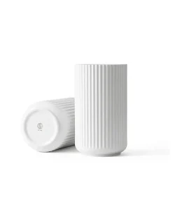 Lyngbyvasen blå glas fra Lyngby Porcelæn