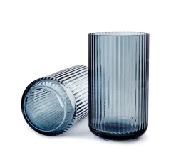 Lyngbyvasen blå glas fra Lyngby Porcelæn