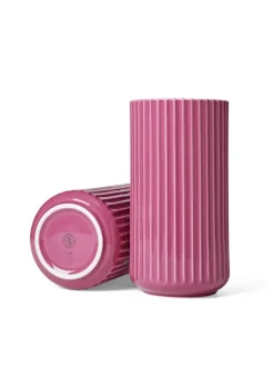Lyngbyvasen i rosa, H25 cm fra Lyngby Porcelæn