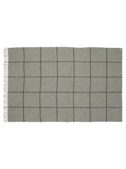 Mandø Plaid, light grey fra Silkeborg Uldspinderi