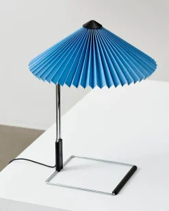 Matin Bordlampe, mirror plated base fra Hay