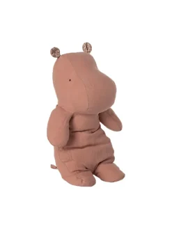 Medium Flodhest i støvet koral fra Maileg