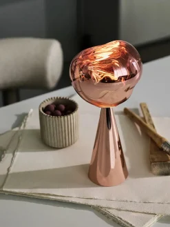 Melt Portable Bordlampe, copper fra Tom Dixon