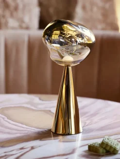 Melt Portable Bordlampe, gold fra Tom Dixon