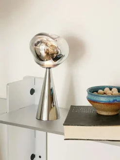 Melt Portable Bordlampe, silver fra Tom Dixon