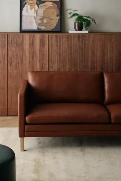 MH276 3 pers. sofa i Baltique anilinlæder fra Mogens Hansen