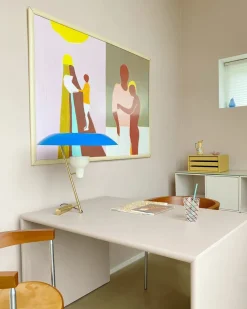 Monterey Skrivebord, dybde 80 cm fra Montana