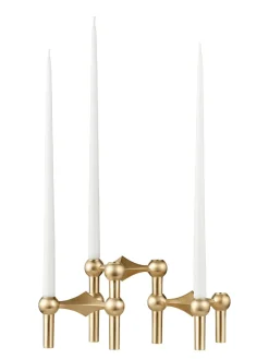 Nagel Lysestage, børstet krom fra STOFF Nagel