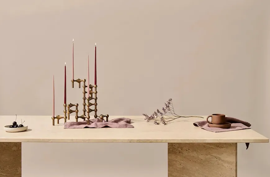 Nagel Lysestage, krom fra STOFF Nagel