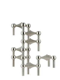 Nagel Lysestage, sort fra STOFF Nagel