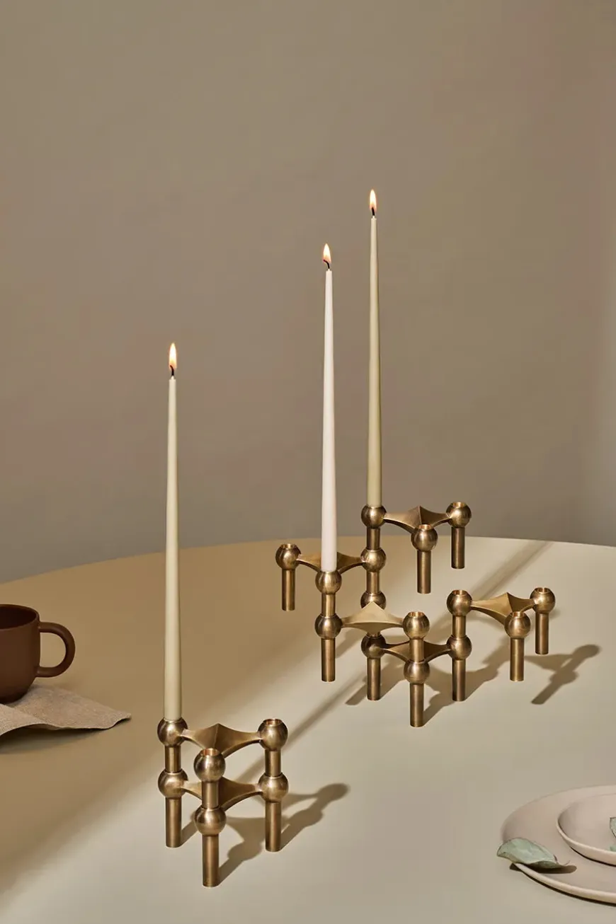 Nagel Lysestage, sort fra STOFF Nagel