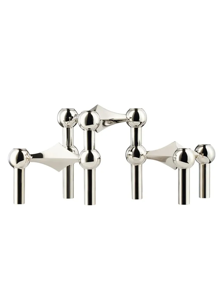 Nagel Lysestage, sort fra STOFF Nagel