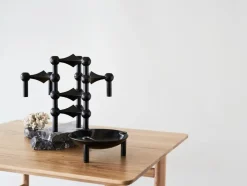 Nagel Lysestage, sort fra STOFF Nagel