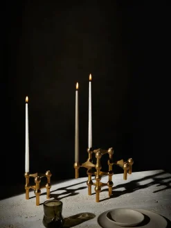 Nagel Lysestage, sort fra STOFF Nagel