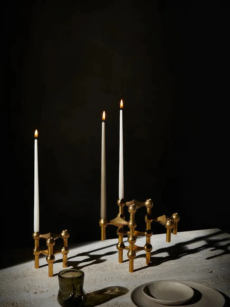 Nagel Lysestage, sort fra STOFF Nagel