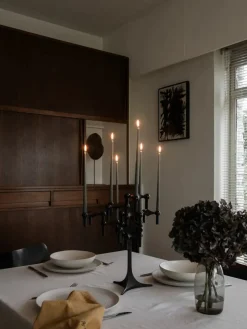 Nagel Lysestage, sort fra STOFF Nagel