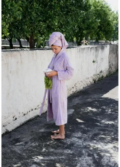 Naram badekåbe, Dazzling Blue & Rose fra Bongusta