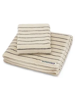Naram towel - Creme & Ink fra Bongusta