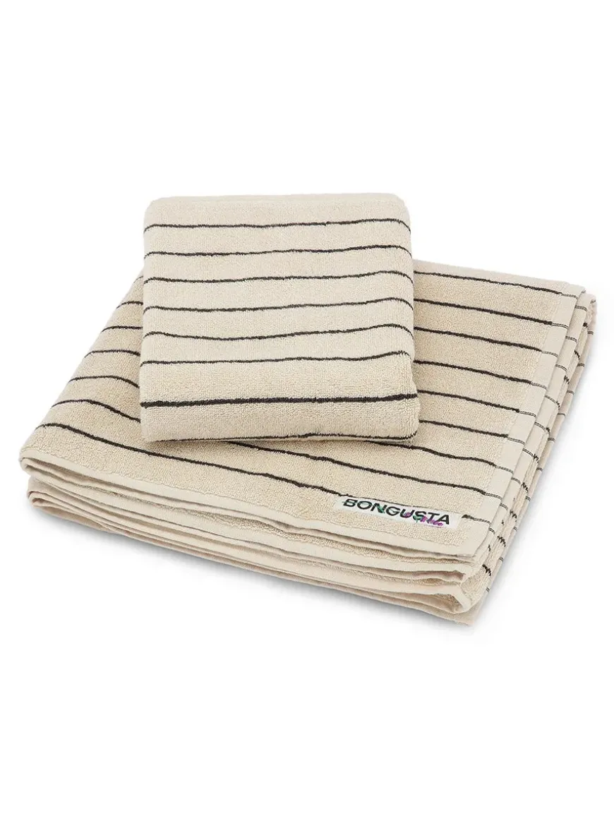 Naram towel - Creme & Ink fra Bongusta