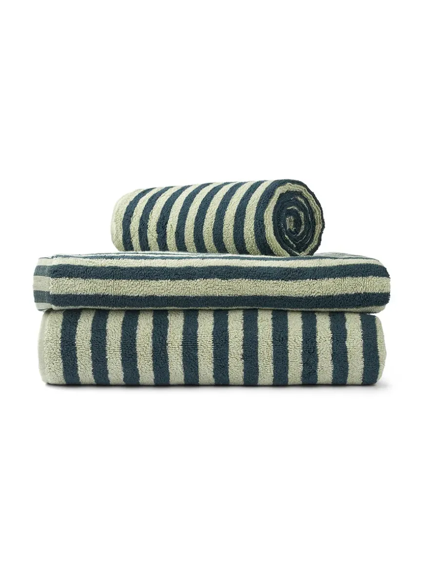 Naram towel - Creme & Ink fra Bongusta