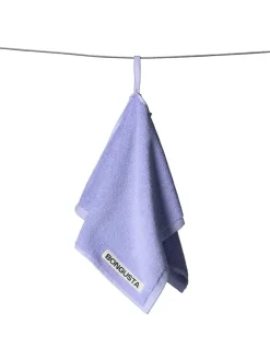 Naram towel - Lilac & Neon yellow fra Bongusta