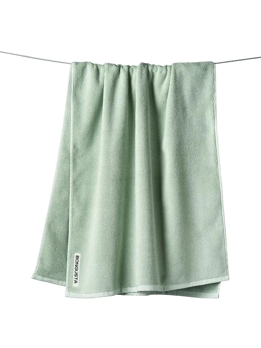 Naram towel - Lilac & Neon yellow fra Bongusta