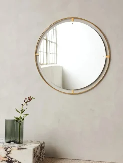 Nimbus Mirror Ø110, brass fra Audo Copenhagen