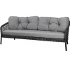 Ocean 3-pers. Sofa, soft rope fra Cane-line