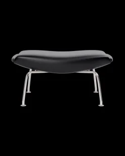 OX Skammel - Primo 88 læder i Sort af Hans J. Wegner