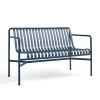 Palissade Dining Bench Armrest, Deep Blue fra Hay