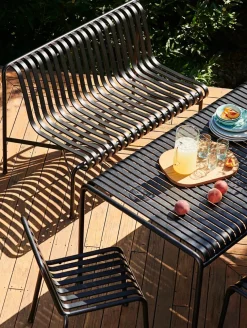 Palissade Dining Bench uden armlæn, antracit fra Hay