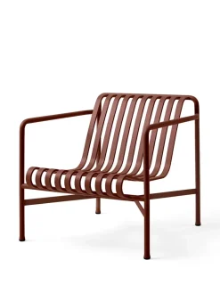 Palissade Lounge Chair Low, iron red fra Hay
