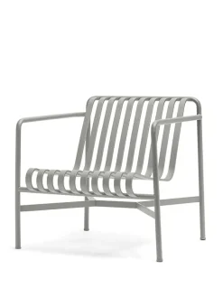 Palissade Lounge Chair Low, hot galvanised fra Hay