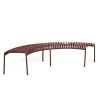 Palissade Park Bench, iron red fra Hay