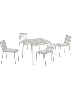 Palissade sæt, 4 stole og bord i anthracite fra HAY