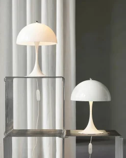 Panthella 250 bordlampe, pale blue af Verner Panton