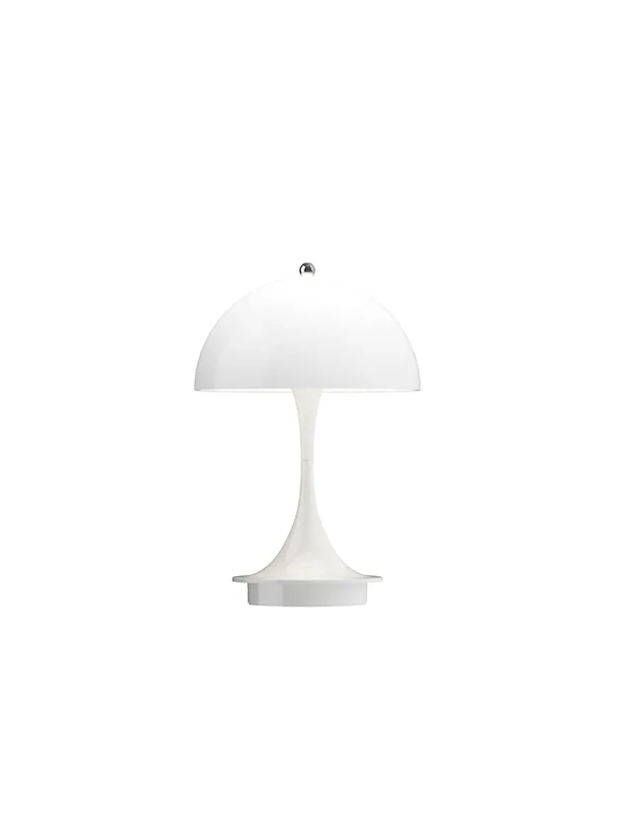 Panthella 160 Portable V3, chrome beige af Verner Panton