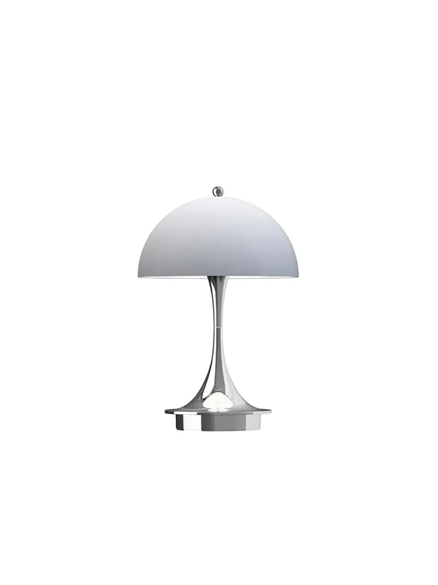 Panthella 160 Portable V3, opal pale blue af Verner Panton