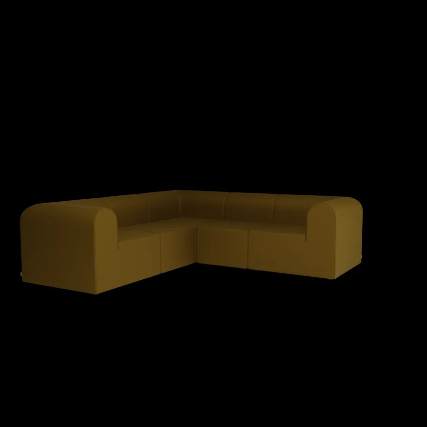 Paradigm 3-personers sofa med pouf venstre fra Montana