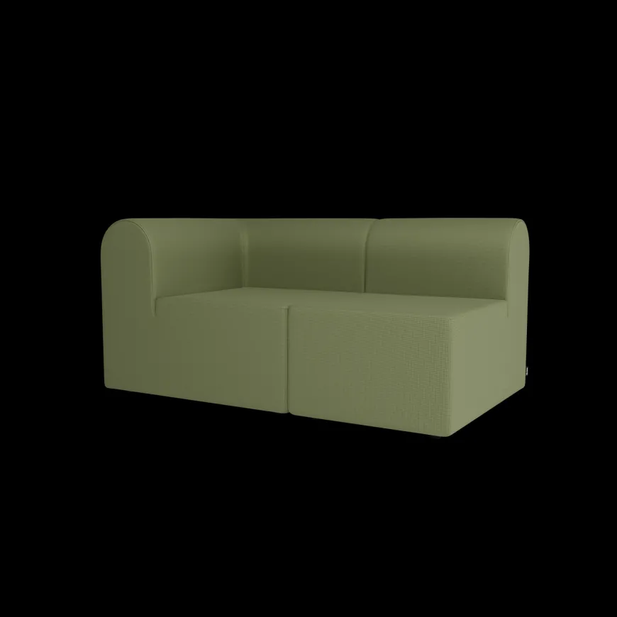 Paradigm 3-personers sofa med pouf venstre fra Montana