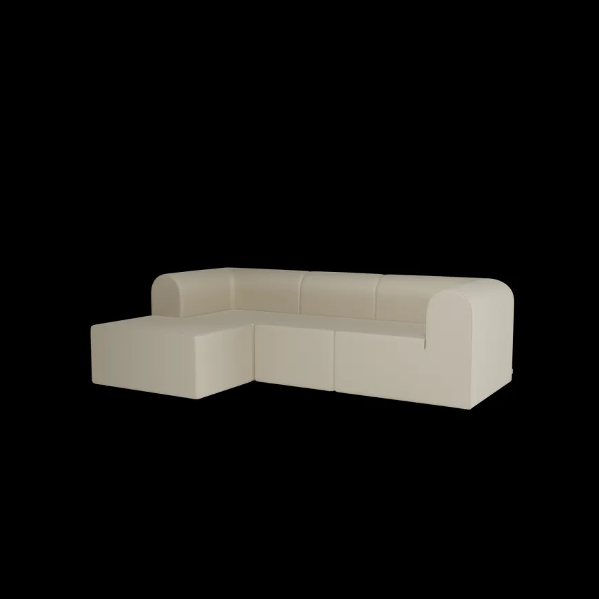Paradigm 3-personers sofa med pouf venstre fra Montana