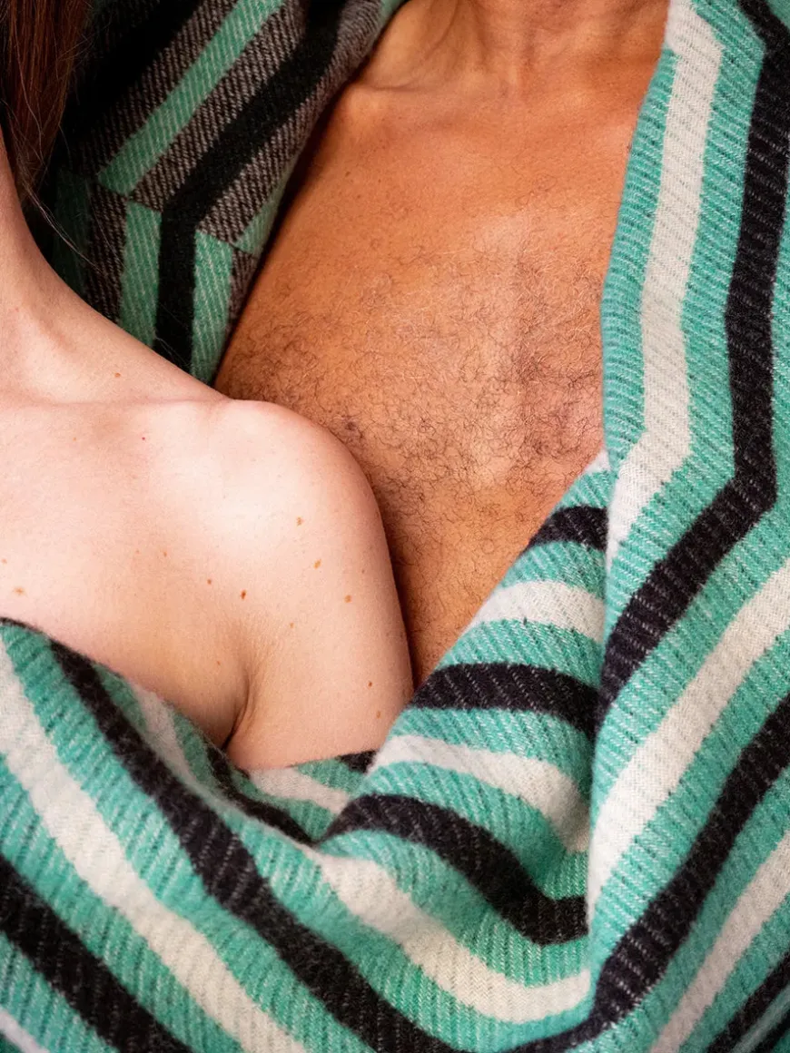 Patch Plaid, blue/green/navy fra raawii