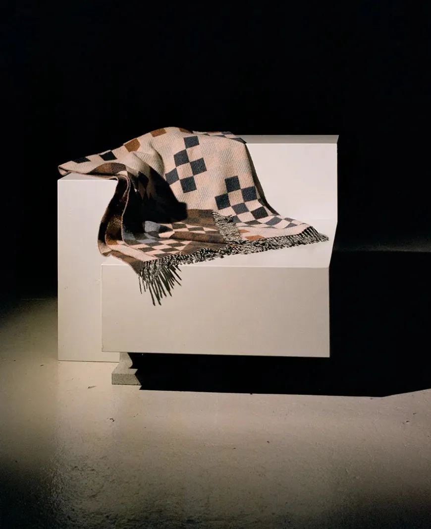 Patch Plaid, blue/green/navy fra raawii