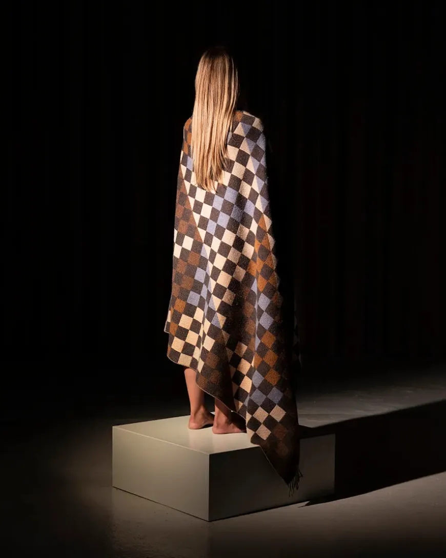 Patch Plaid, blue/green/navy fra raawii