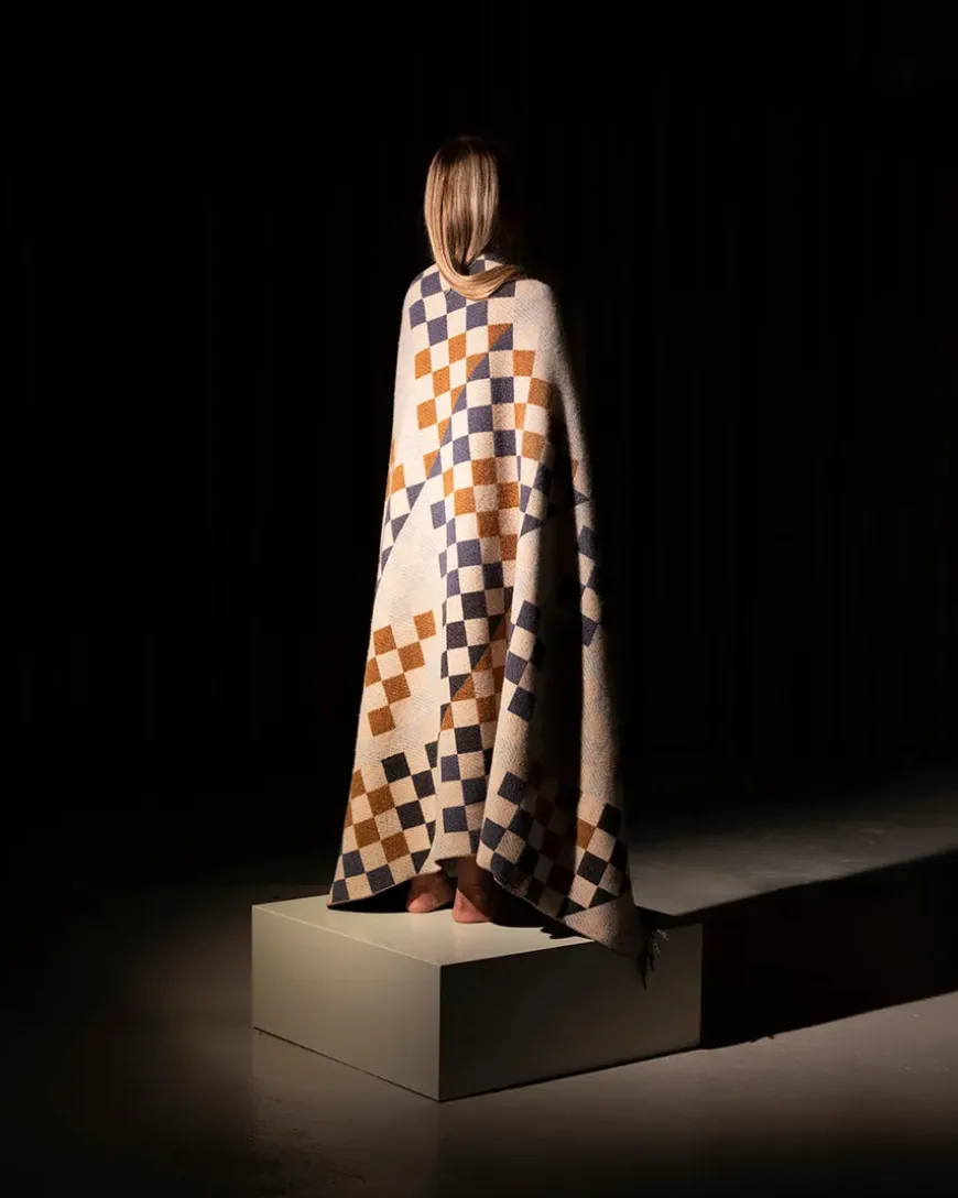 Patch Plaid, blue/green/navy fra raawii