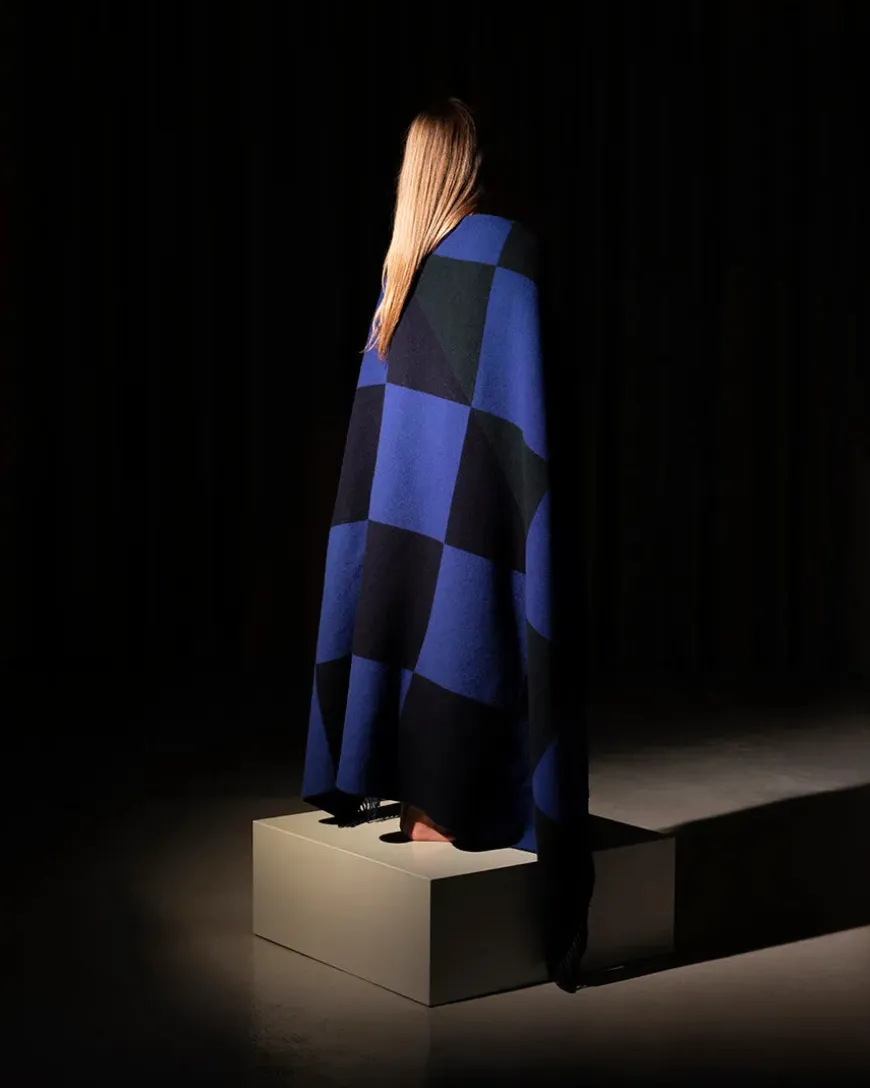 Patch Plaid, blue/green/navy fra raawii