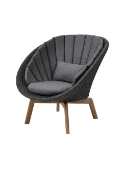Peacock Loungestol, Soft Rope m/ben i teak fra Cane-line