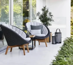Peacock Loungestol, Soft Rope m/ben i teak fra Cane-line